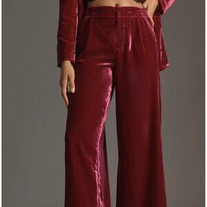 By Anthropologie Wide-Leg Velvet Pants